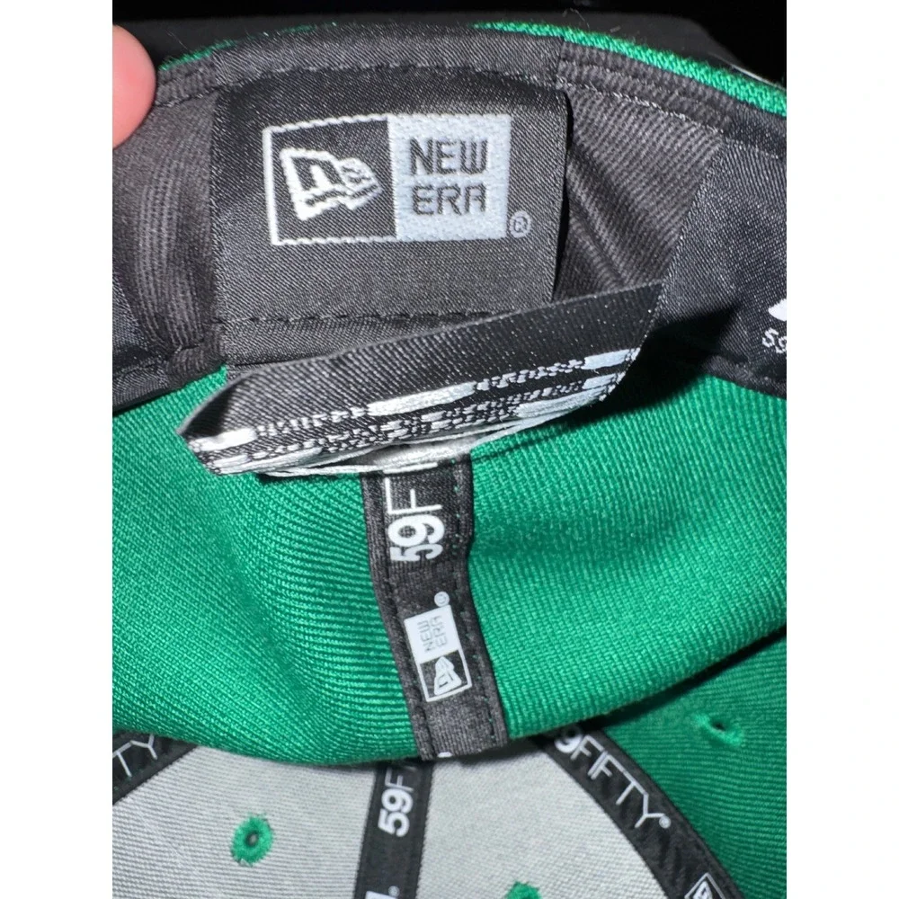 New Era 59FIFTY Boston Celtics Hat Green Size 7 1/2 NBA Fitted Lucky Leprechaun
